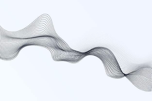 techinspired dots create a digital wave backdrop with cyber aesthetics on white background