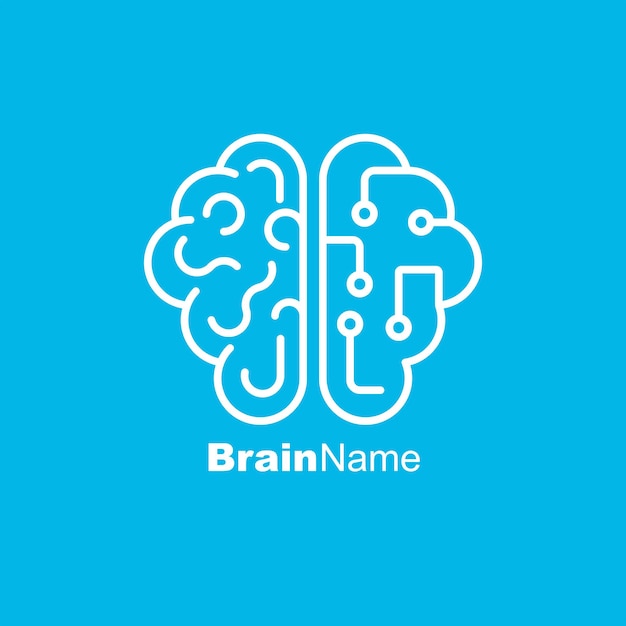 Cervello tecnico metà del cervello come quadro elettrico