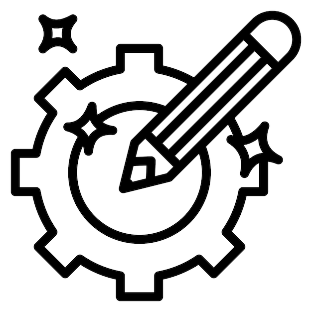 technical design icon vector image can be used for engineer in mechanics