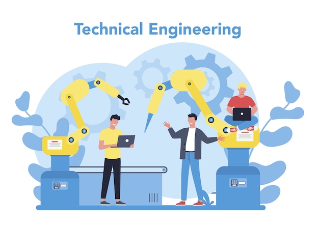 Vector technical engineering concept