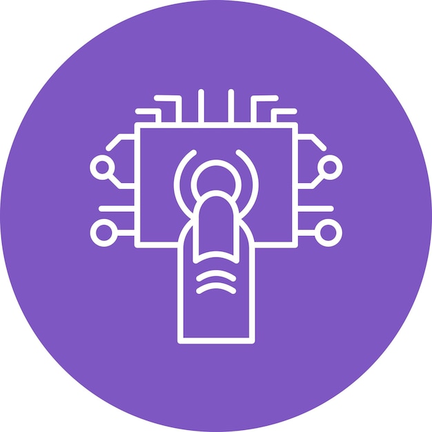 Techniek touch icon vector afbeelding Kan worden gebruikt voor technologie