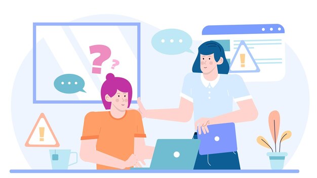 Technisch ondersteunend personeel dat helpt bij IT-vraagstukken