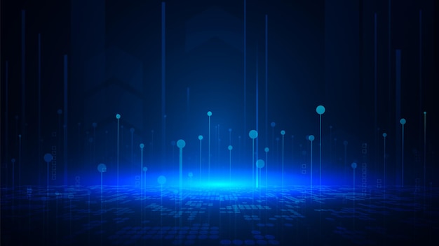 technische achtergrond met hitech digitaal dataverbindingssysteem en computer elektronisch ontwerp