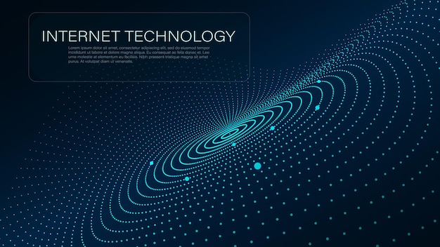 Technische achtergrond Virtual reality-analyse Futuristische bitmap vectorillustratie EPS10