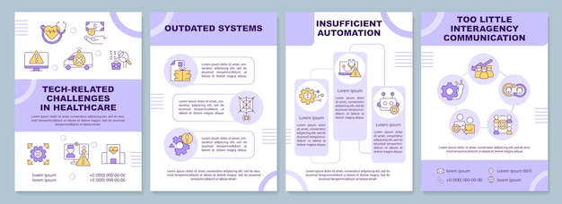 Technische uitdagingen in brochuresjabloon voor de gezondheidszorg