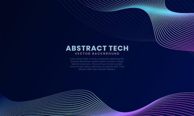 Techno Background Vector Design Template 6