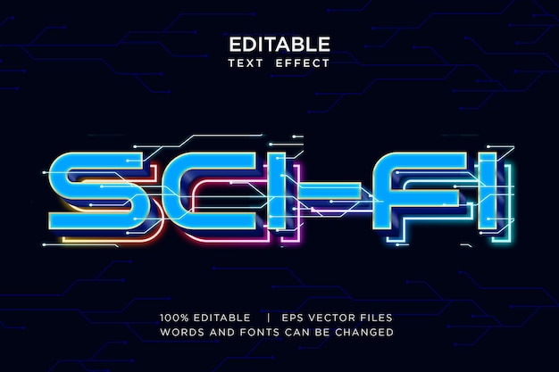 techno text effect