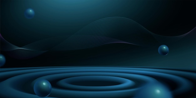 Vector technological ripple background