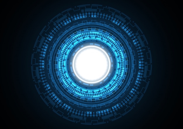 Technologie abstracte cirkel achtergrond