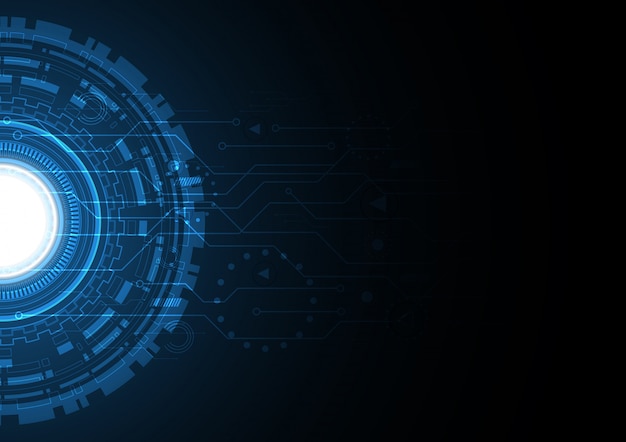 Technologie abstracte cirkel achtergrond