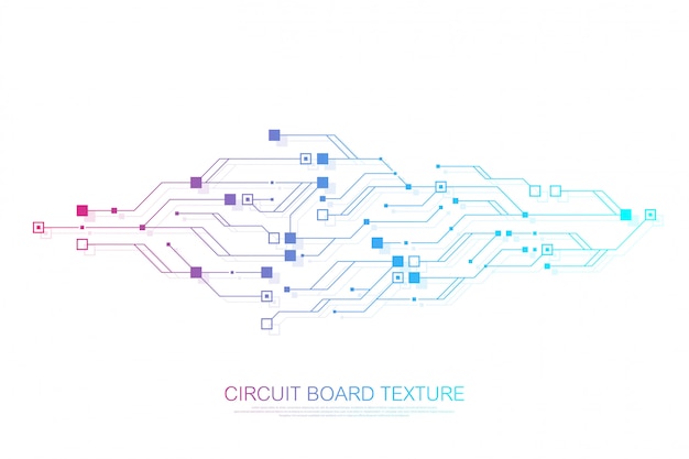 Technologie abstracte printplaat Engineering elektronisch moederbord concept.