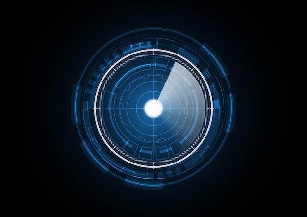 Technologie abstracte toekomstige cirkel achtergrond