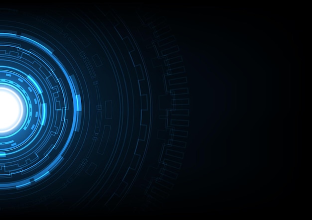 Technologie abstracte toekomstige cirkel