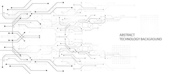 Technologie achtergrond creatieve hitech geometrisch patroon grijs en wit algehele compositie