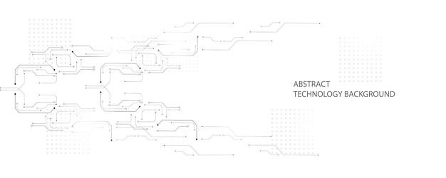 Technologie achtergrond creatieve hitech geometrisch patroon grijs en wit algehele compositie