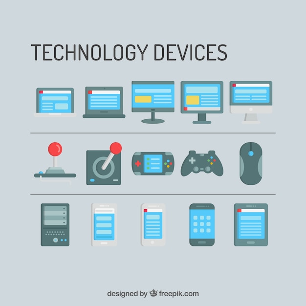 Vector technologie apparaten en consoles templates