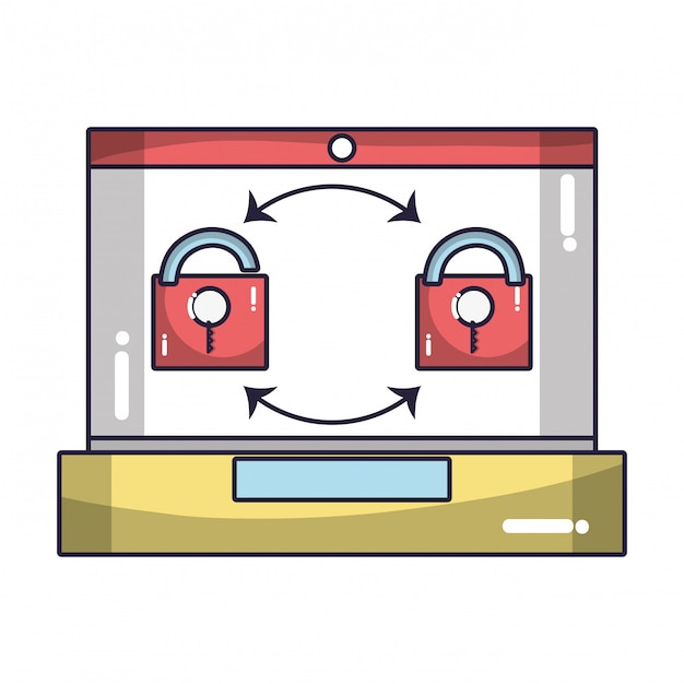 Vector technologie computing cartoon