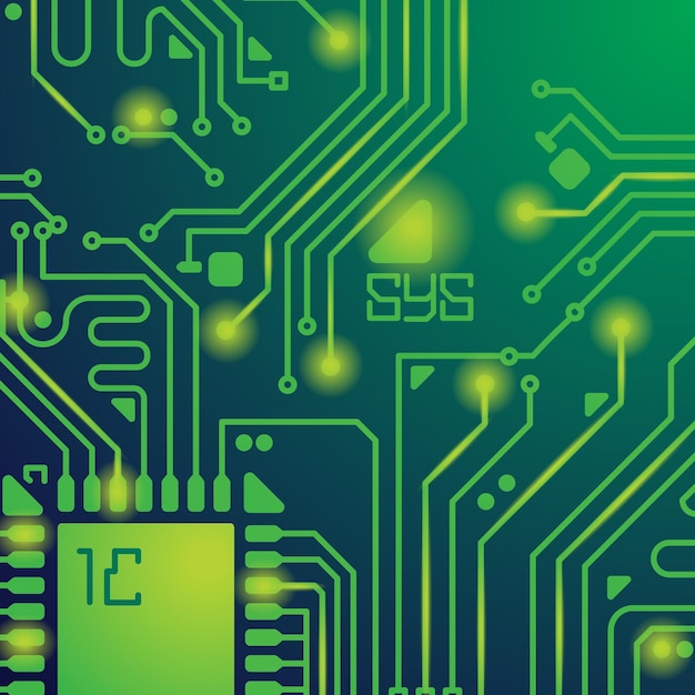 Technologie concept achtergrond met gaas en tekst ruimte Abstracte technologie Circuit achtergrond