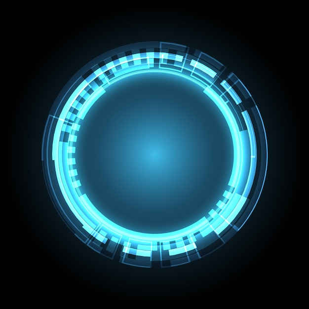 technologie cyber abstracte cirkel achtergrond