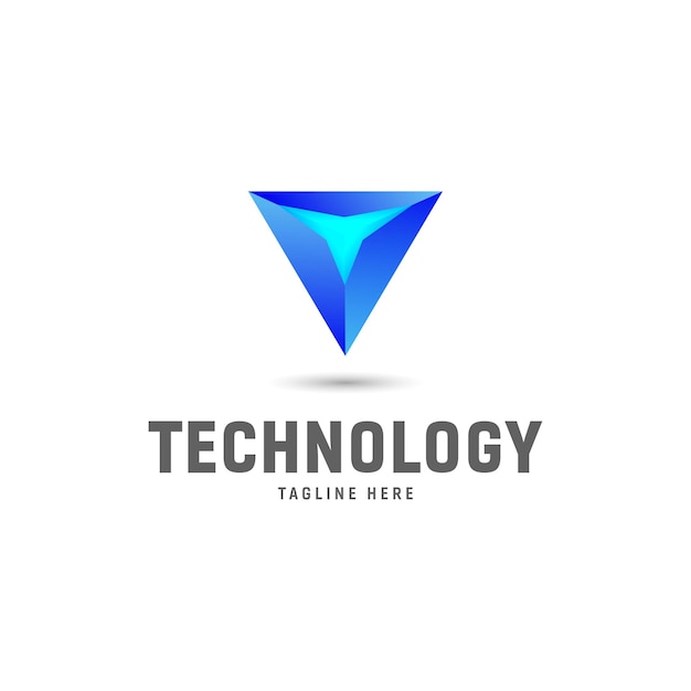 Technologie Data Box logo sjabloon