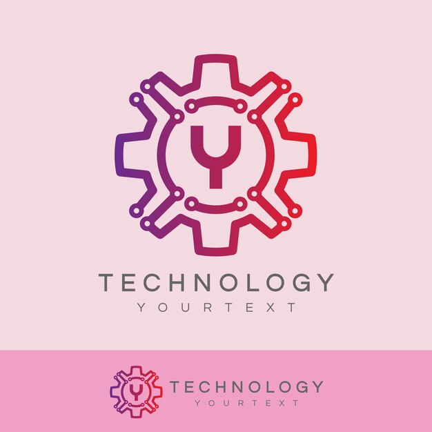 technologie eerste Letter A Logo-ontwerp