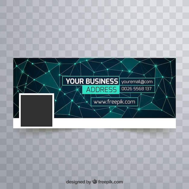 Vector technologie facebook cover