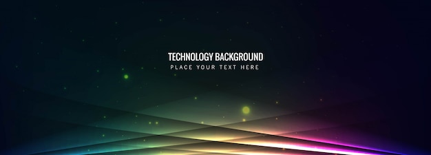 Technologie kleurrijke banner vector