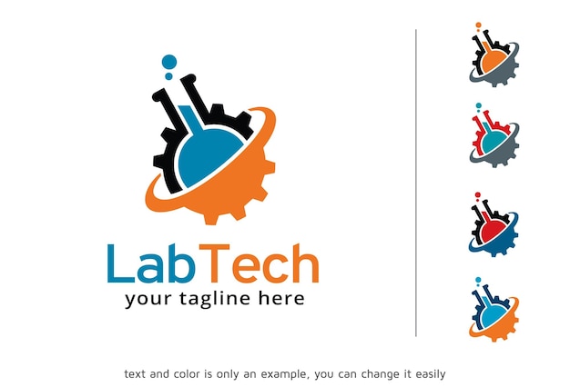 Technologie Lab Logo Template Design Vector Emblem Design Concept Creatief symbool Icon