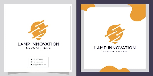 Technologie lamp innovatie ontwerp logo