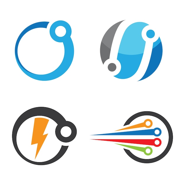 Technologie logo afbeeldingen illustratie