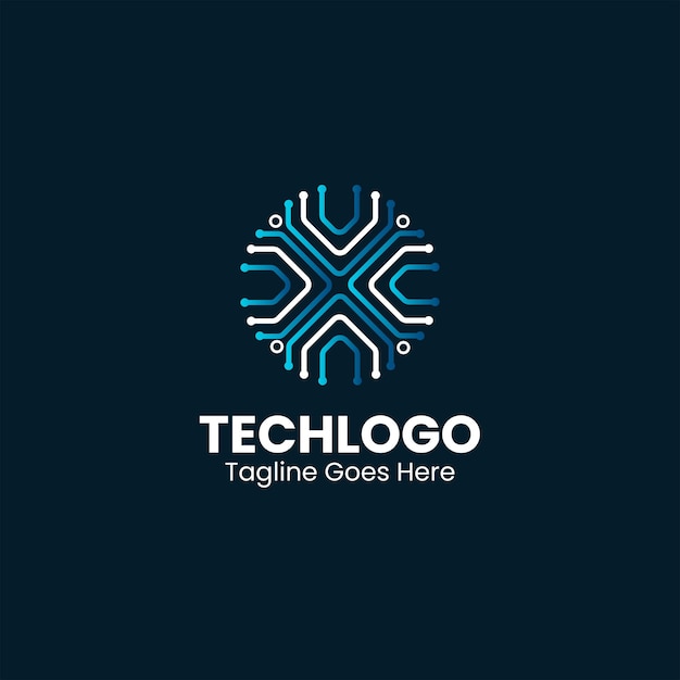 Technologie logo ontwerp