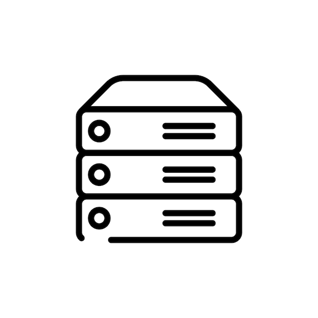 Technologie server teken symbool vector