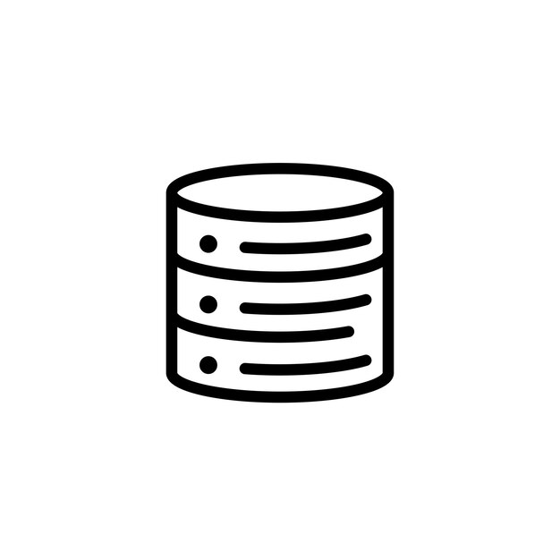 Technologie server teken symbool vector