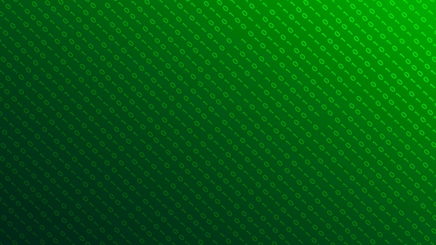 Technologie stream binaire code Digitale afbeelding Groene matrix achtergrond Programmering codering hacking en encryptie