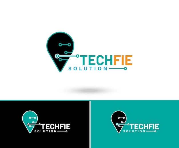 Technologie - vector logo voor huisstijl. abstracte chip teken. netwerk, internettechnologieconcept