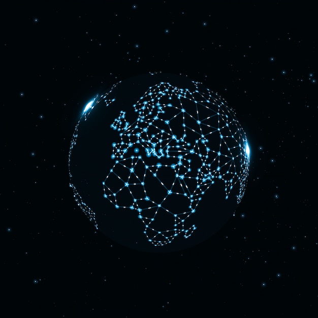 Vector technologiebeeld van bol