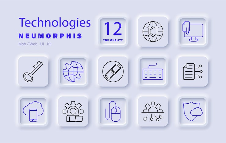 Vector 科技設定圖標 網路安全 雲端計算硬體 互聯網編碼 數據儲存 網上安全軟件 it 網絡 數碼技術加密