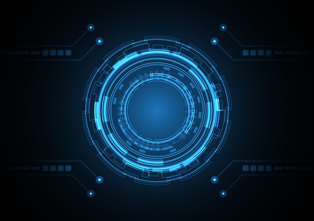 Technology abstract future circle background illustration