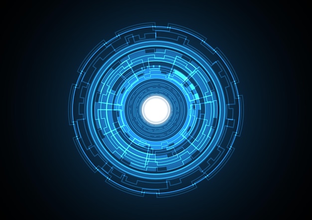 Technology abstract future circle background