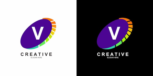 Vector technology abstract logo design