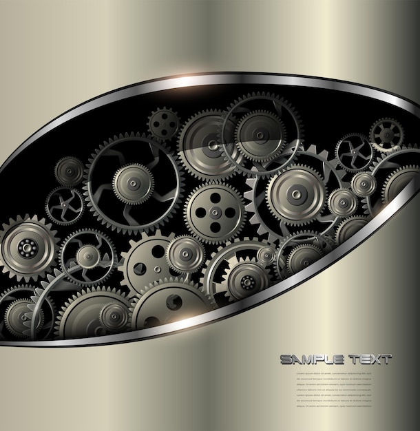 technology background gold metallic