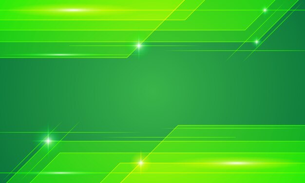 Vector technology background in green color