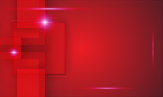 Vector technology background in red color