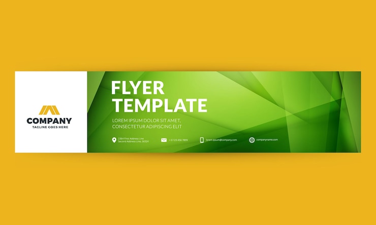 Vector technology background with abstract green shapes