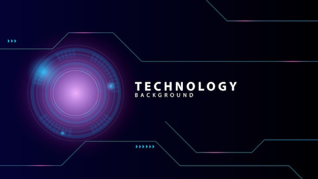 Technology background with blue and pink light effect suitable for backgrounds banners posters presentations and more