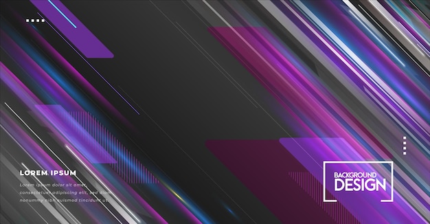 Technology background with dynamic line and triangle shape