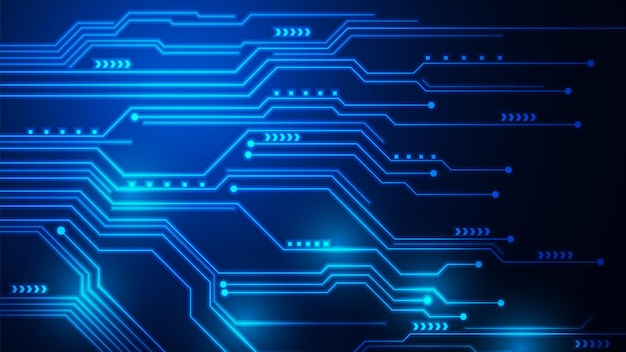 технологический фон с системой цифровой передачи данных hitech и компьютерным электронным дизайном