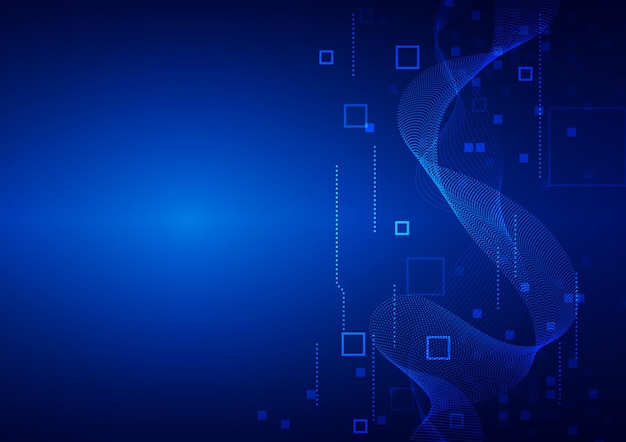 technology background with hitech digital data
