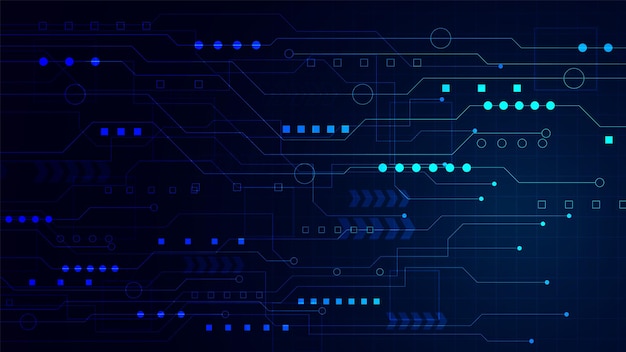 Vettore sfondo tecnologico con dati digitali hitech