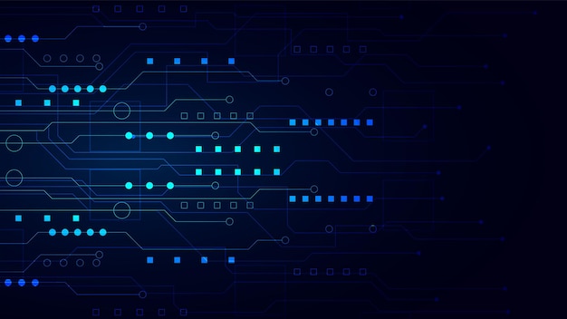 Technology background with hitech digital data